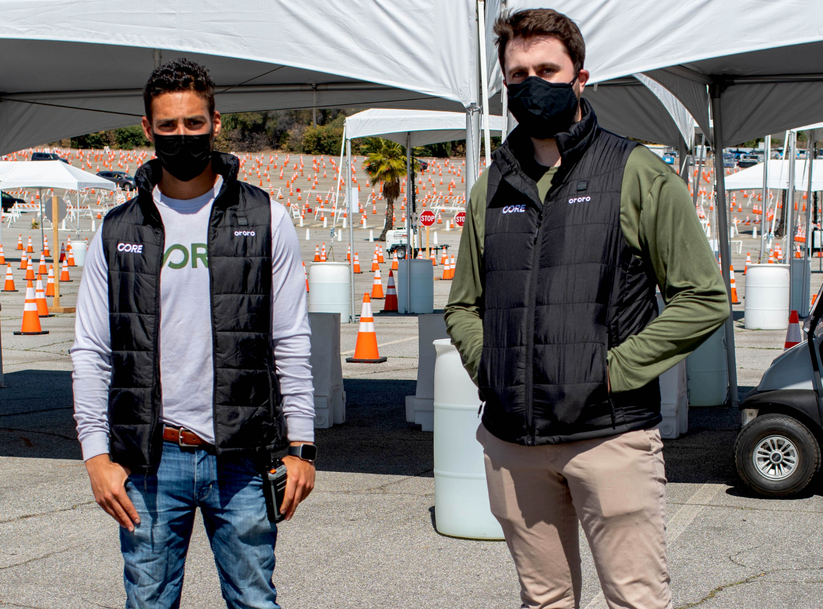 heated vests for los angeles charity for COVID