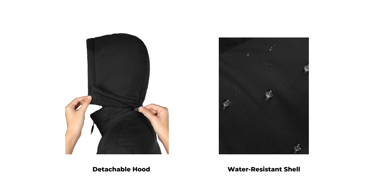 detachable hood water resistant