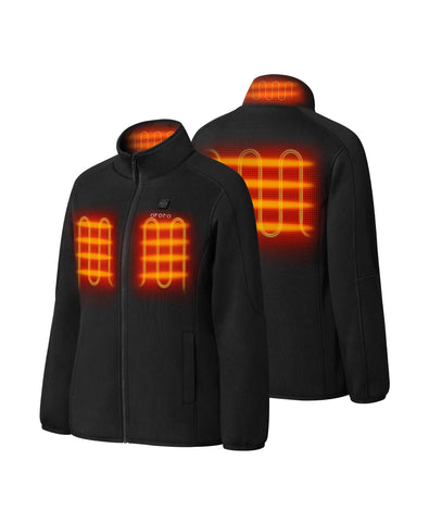 4 Heating Zones: Left & Right Chest, Mid-Back and Collar