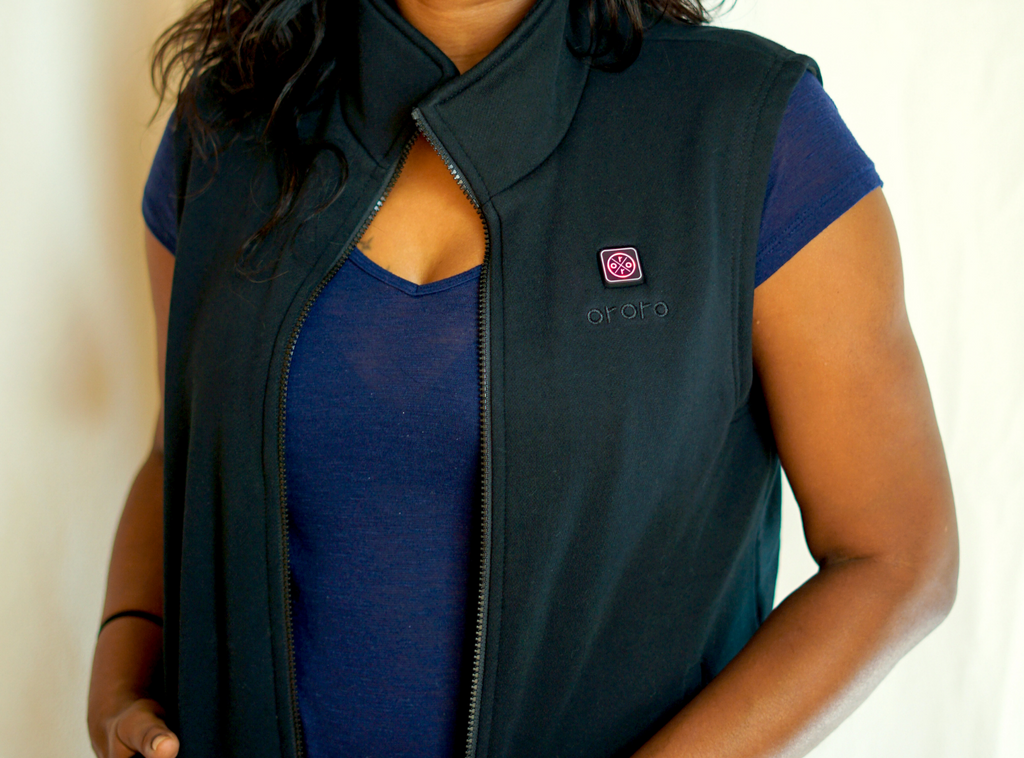 heated fleece vest for mother