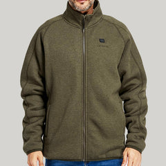 army green fleece heated jacket