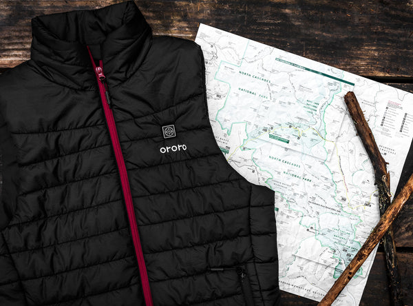 heated apparel for a winter road trip