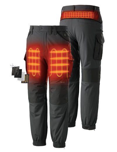 Men's Heated Work Pants, Cargo Pants, 10 Hrs of Electric Heat