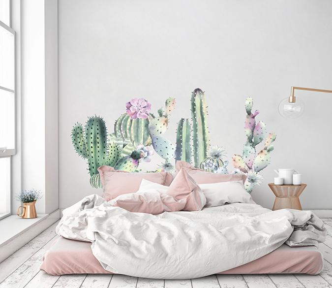 3D CACTUS BLOSSOM 100 WALL STICKERS