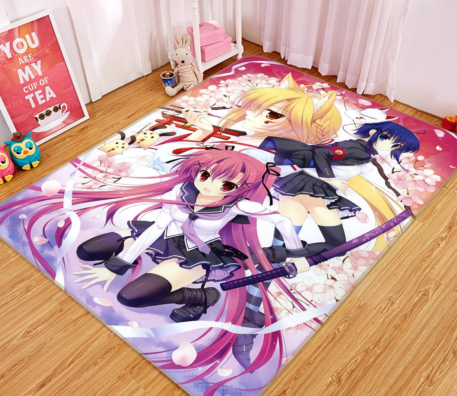Красивые ковры на пол аниме