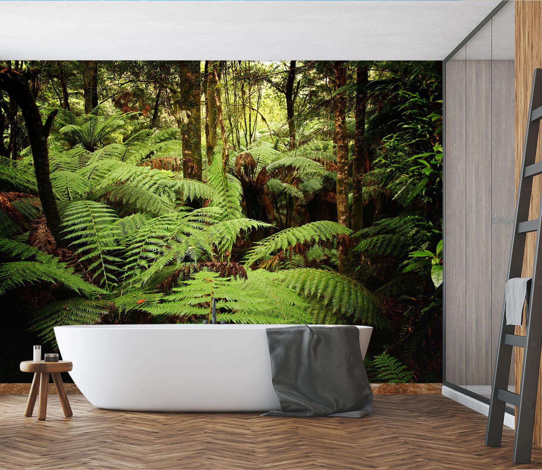 3D Tropical Rainforest 082 Wall Murals | AJ Wallpaper