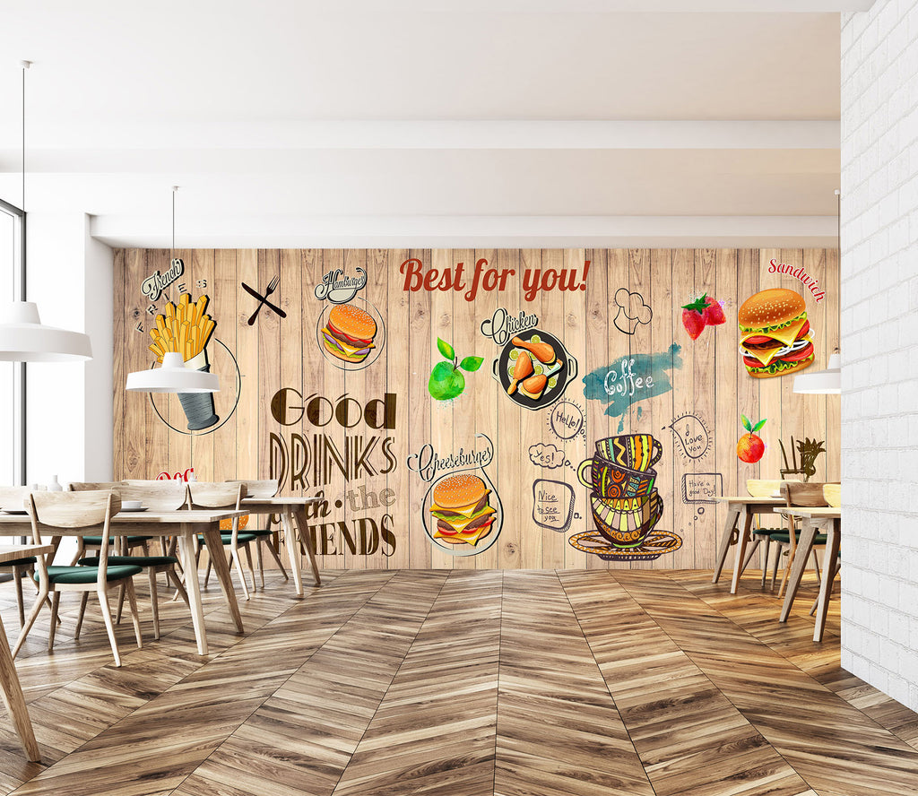 3d Delicious Burger 1497 Wall Murals Aj Wallpaper 