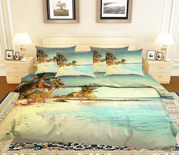 3D Shiny Beach 85 Bed Pillowcases Quilt | AJ Wallpaper