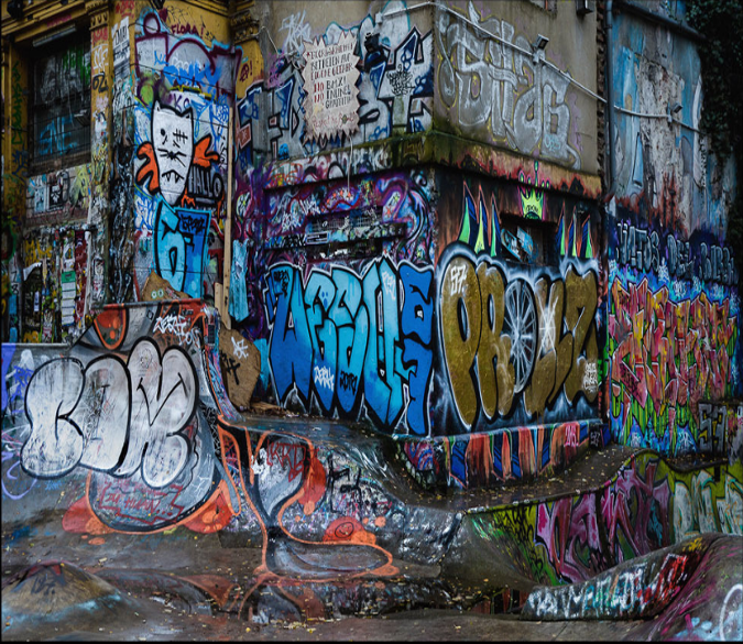 Street Corner Graffiti Aj Wallpaper