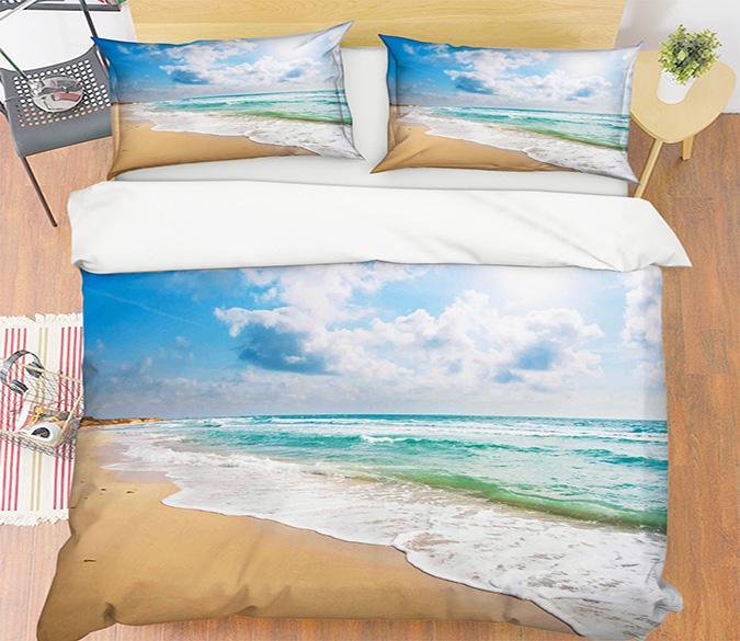 3D Seaside Beach 087 Bed Pillowcases Quilt | AJ Wallpaper