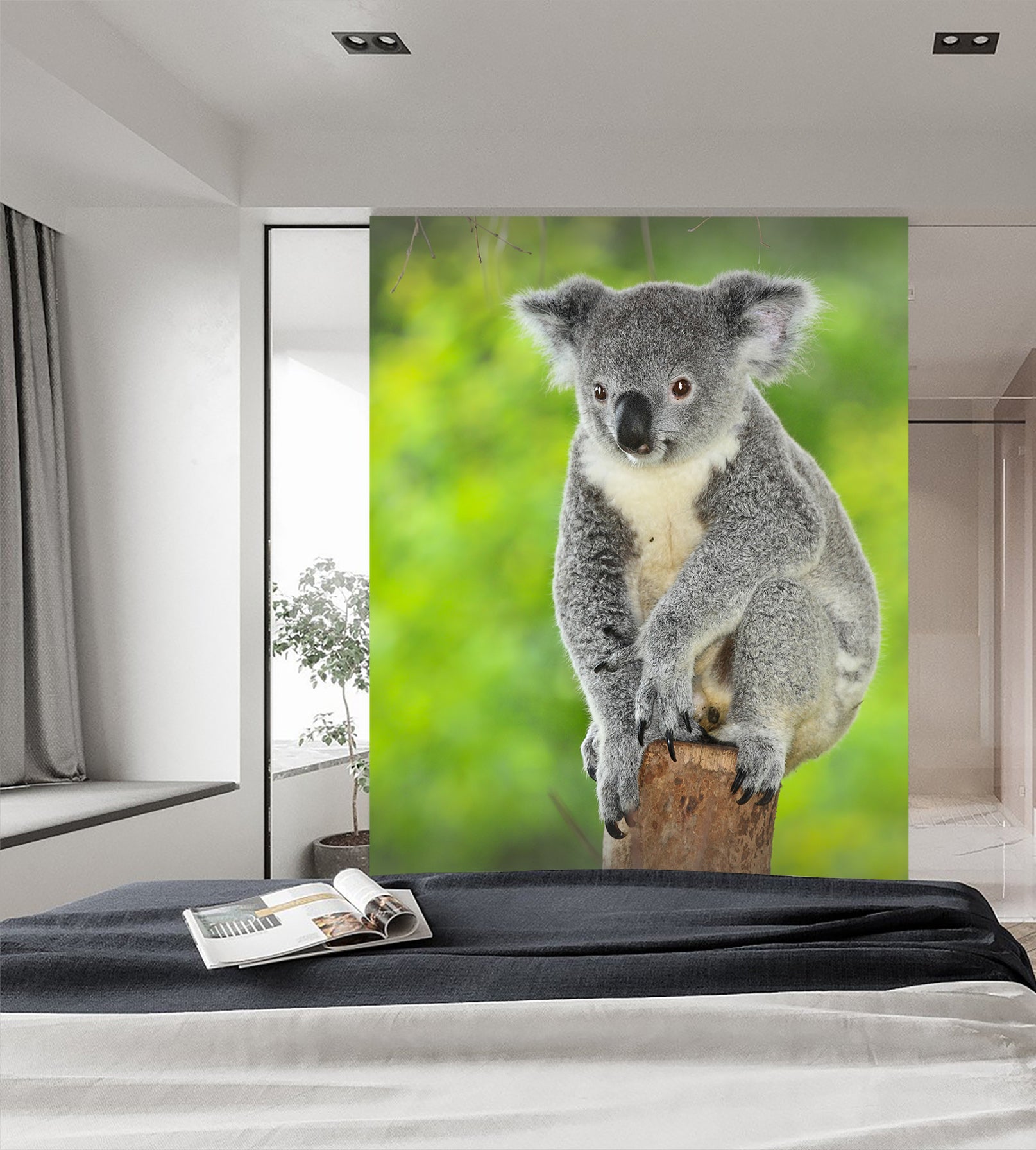 3D Koala Tree 129 Wall Murals | AJ Wallpaper