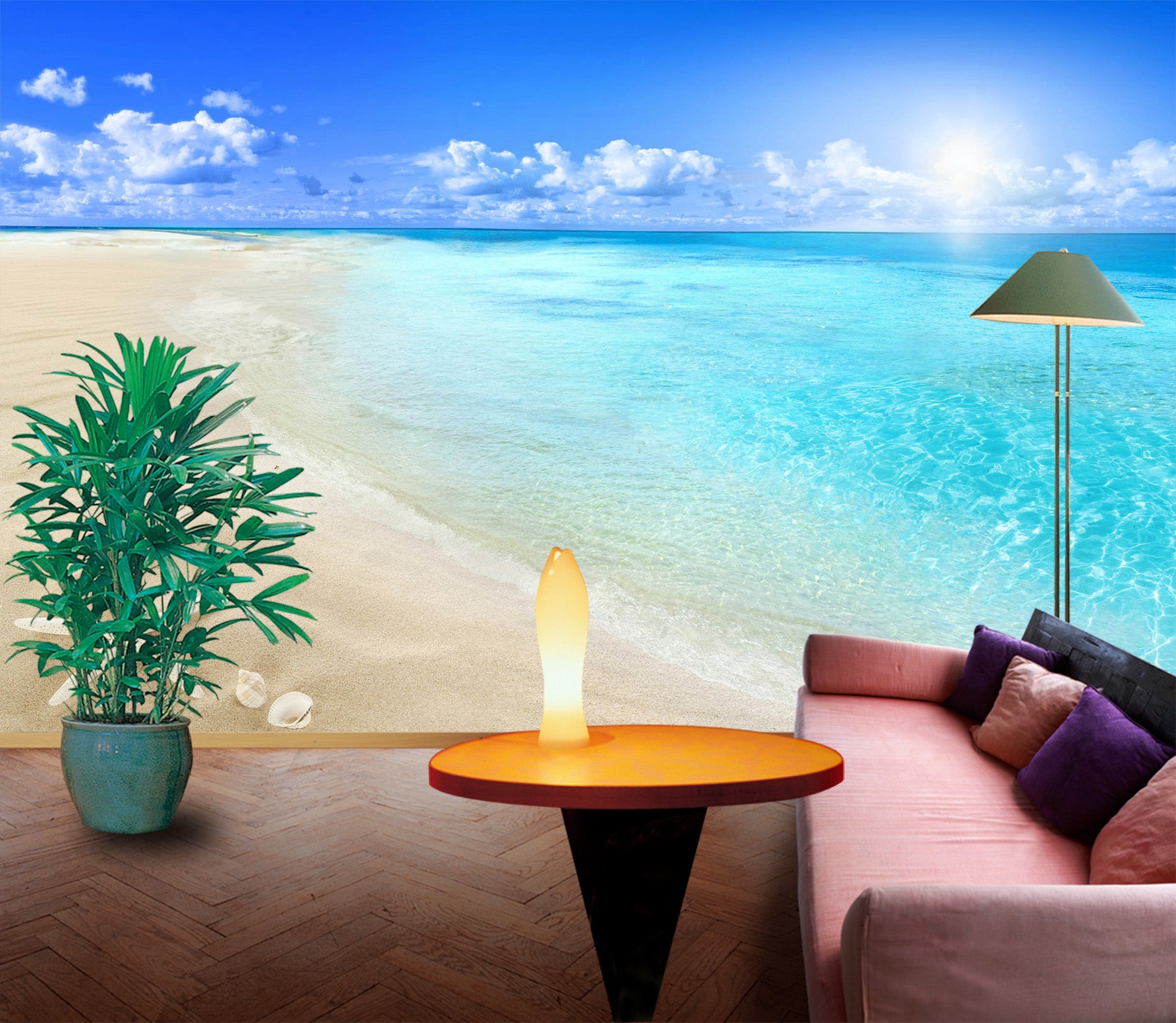 3D Beach 93 Wall Murals | AJ Wallpaper