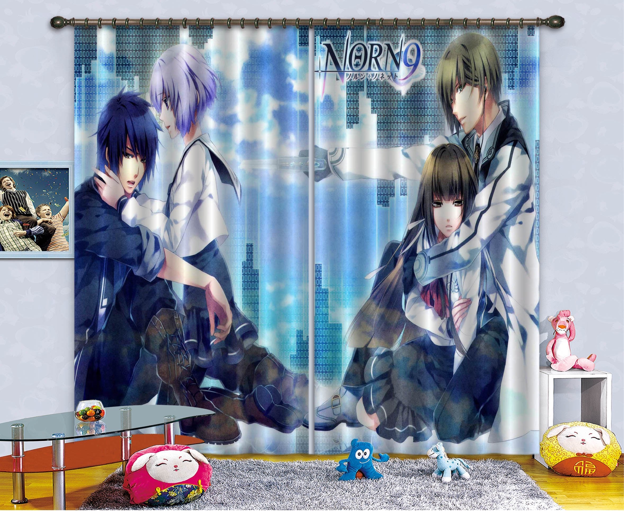 3D Anime Boys Girls 2420 Curtains Drapes AJ Wallpaper