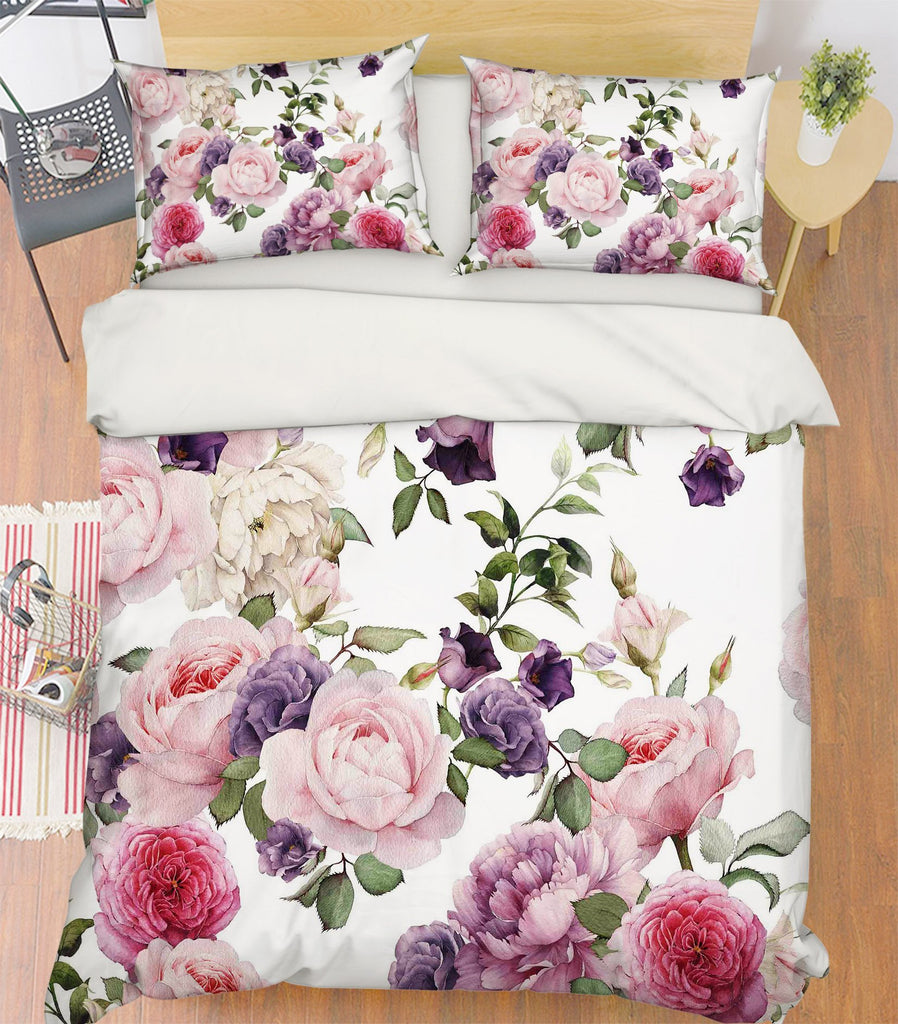 3D Camellia Flowers 195 Bed Pillowcases Quilt | AJ Wallpaper