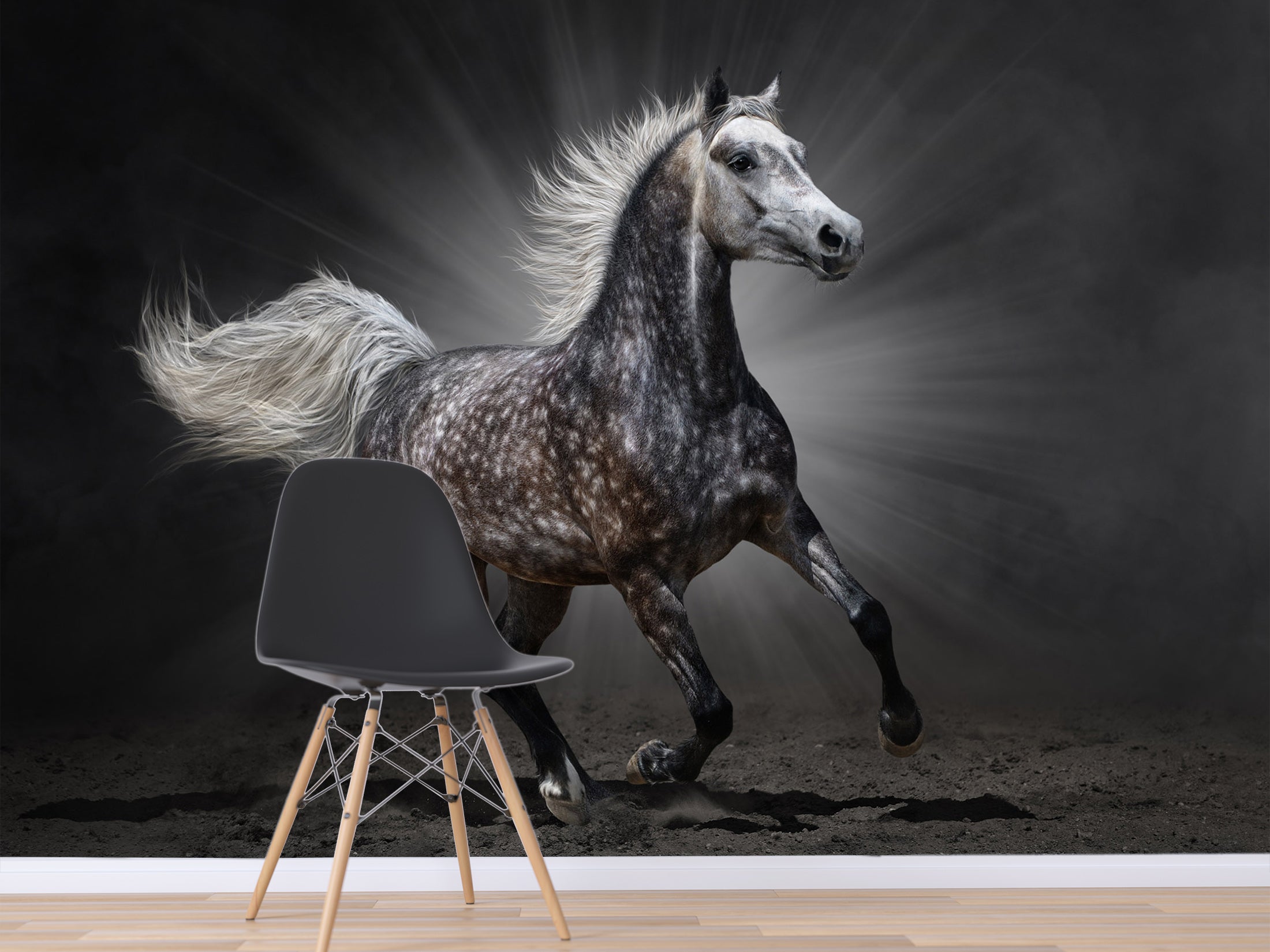 3D Dark Horse 2025 Wall Murals AJ Wallpaper