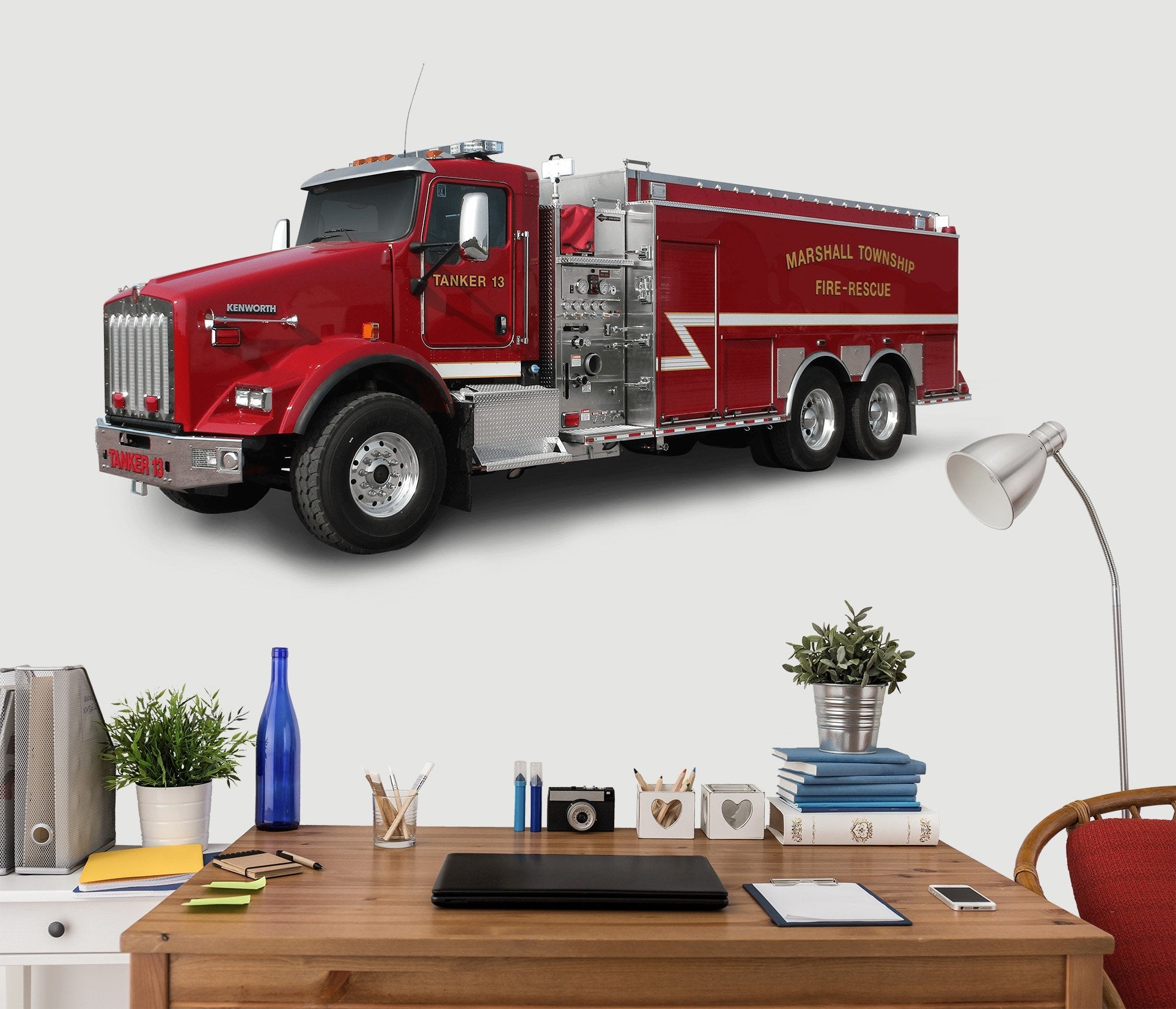 3d Fire Truck 0011 Vehicles Aj Wallpaper