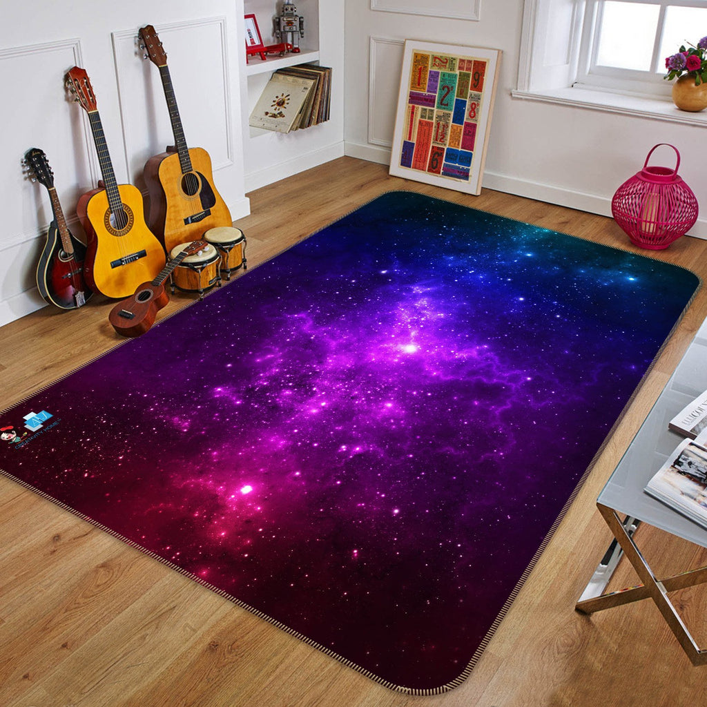 3D Purple Starry Sky 669 Non Slip Rug Mat | AJ Wallpaper