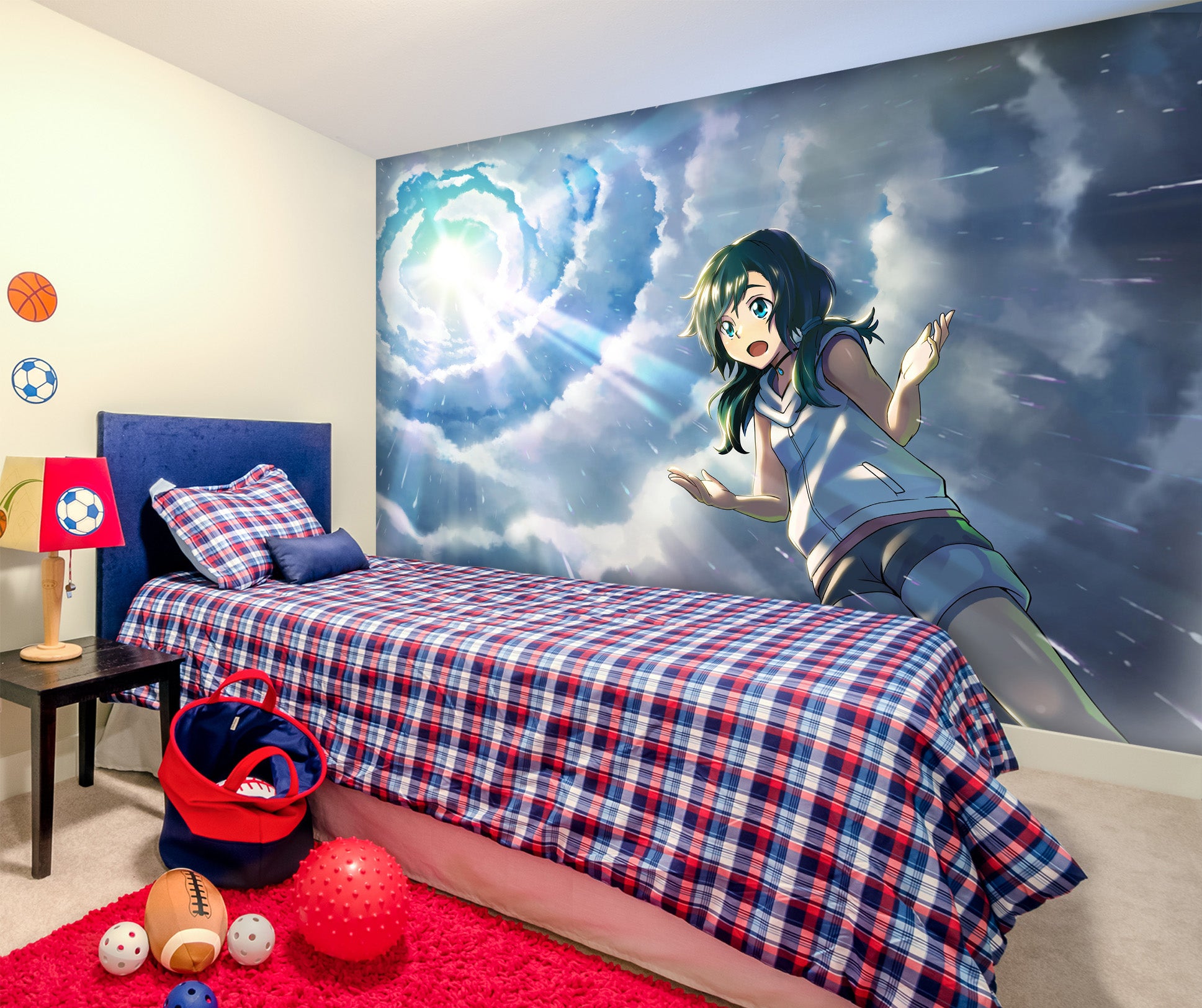 Bedroom Anime Wall - HOME DECOR INTERIOR DESIGN