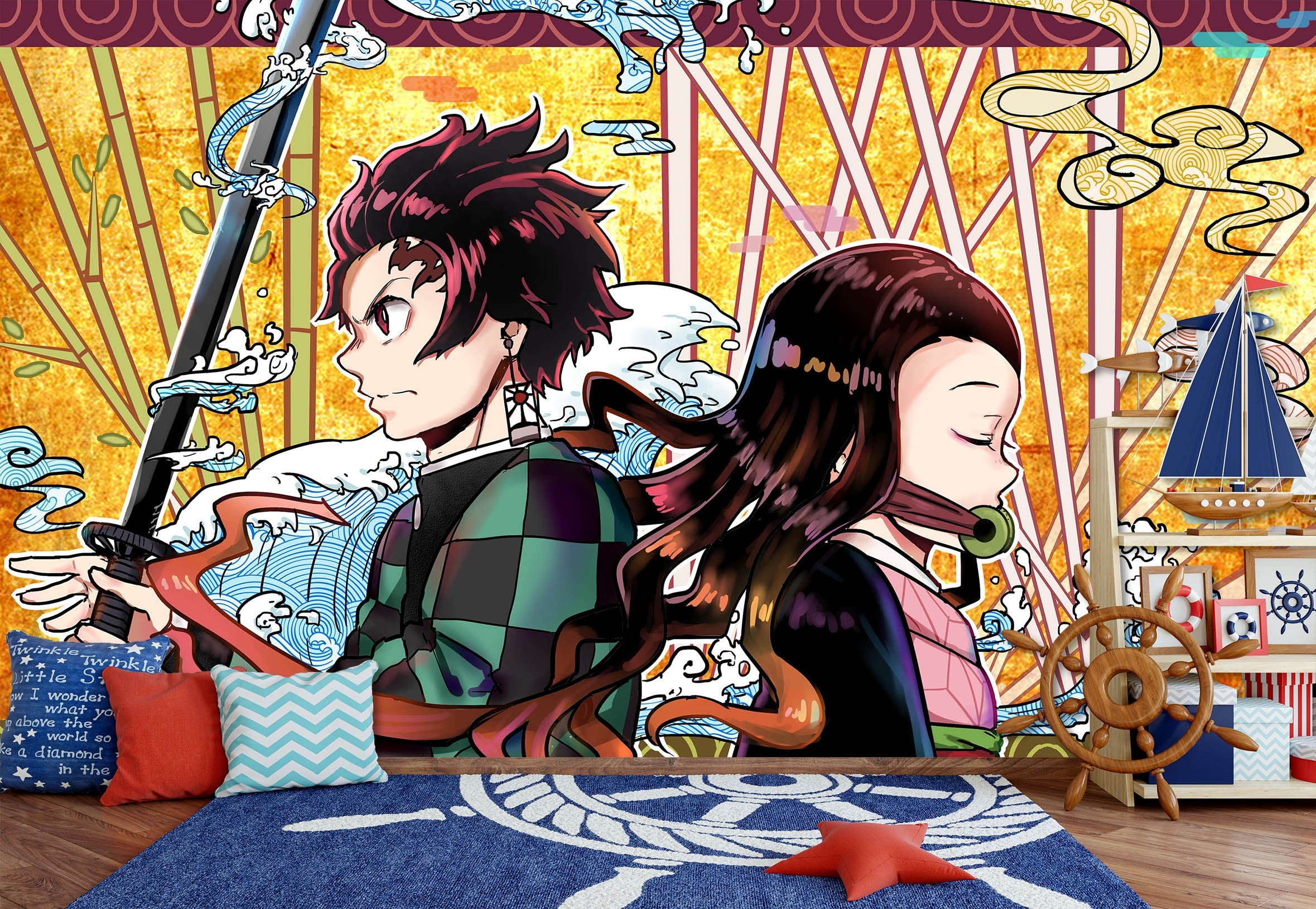 3D Kimetsu No Yaiba 132 Anime Wall Murals | AJ Wallpaper