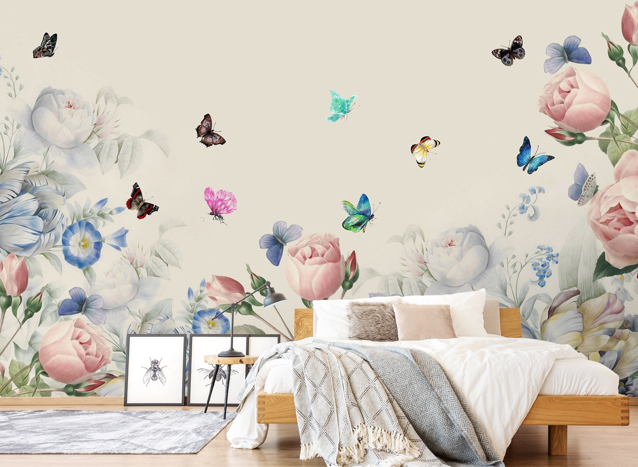 3D Color Butterfly 120 Wall Murals | AJ Wallpaper