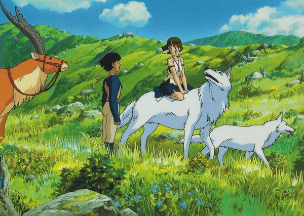 Studio Ghibli - Princess Mononoke Postcard (1/7) – Happypostcrossingshop
