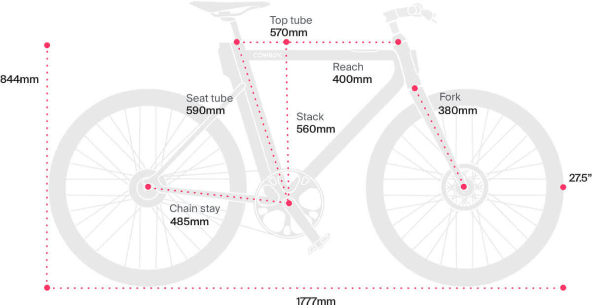 road bike dimensions