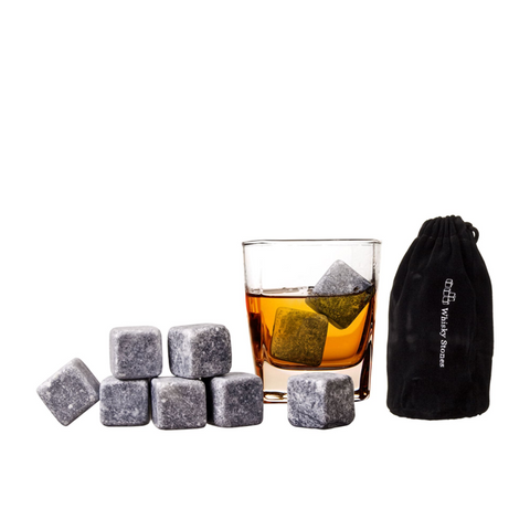 Whisky Rocks with Bag Set of 9