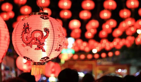 Red decorations for Chinese New Year