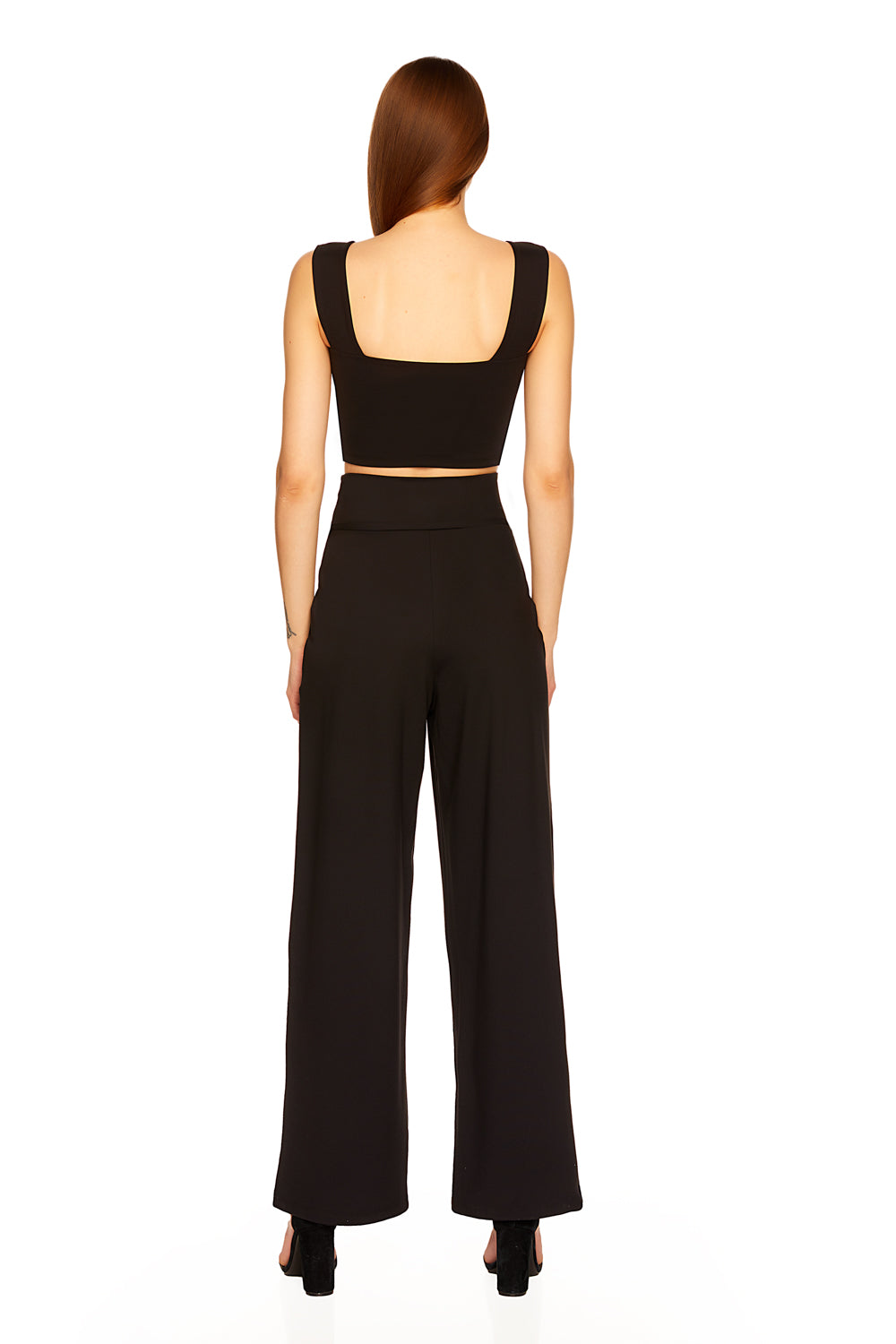 high waisted tie pant