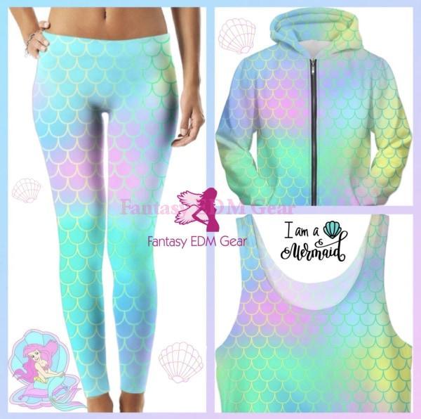 mermaid gym leggings