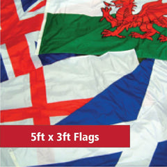 5ft x 3ft Flags