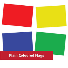 Plain coloured flags