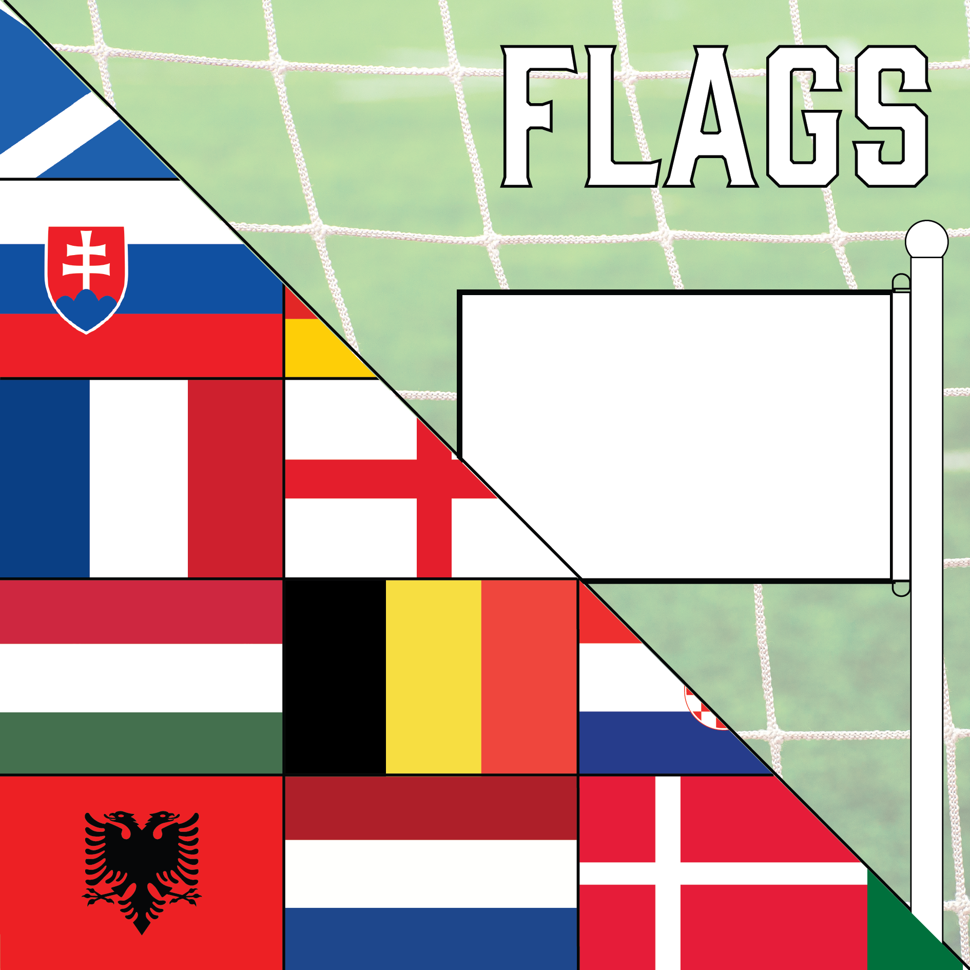 Flags for Euro 2024