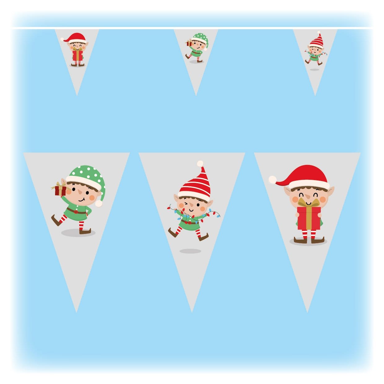 Christmas Elves Bunting – Flags and Flagpoles