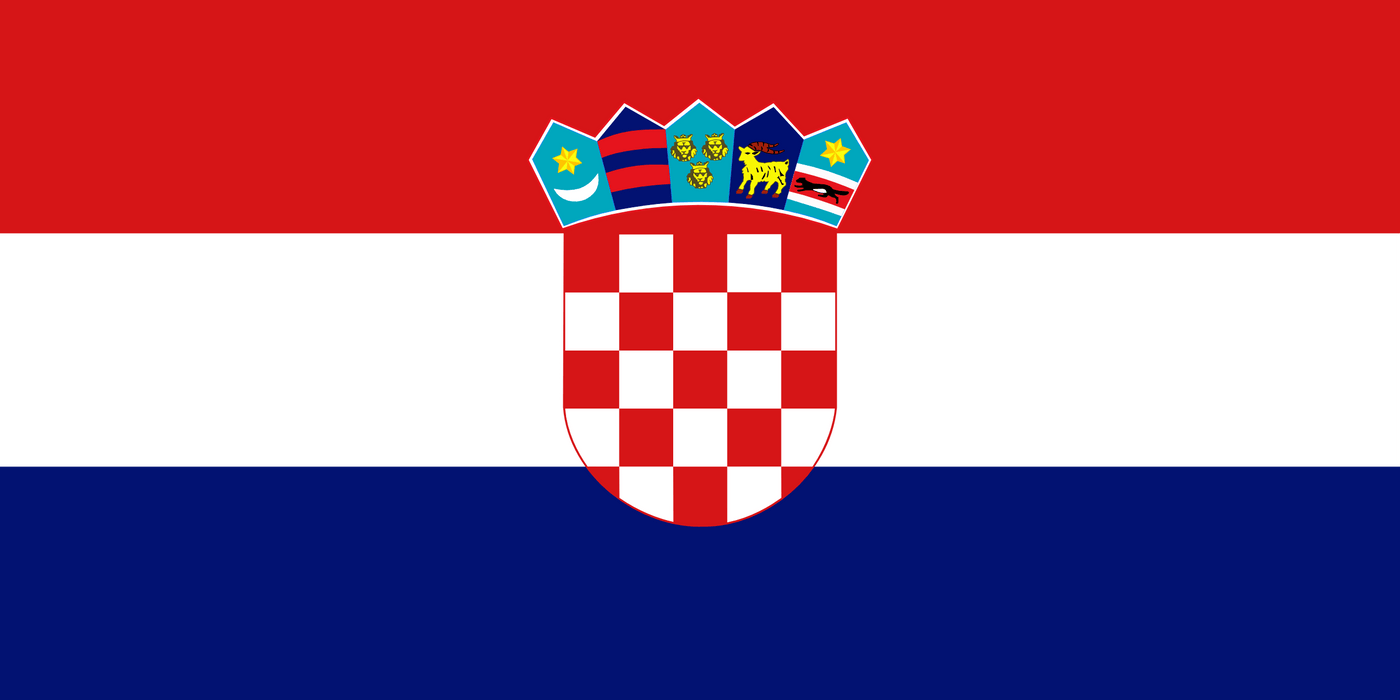 Croatia Budget Display Flag 91cm x 60cm (3ft x 2ft) – Flags and Flagpoles