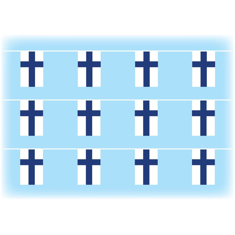 Finland Flag Synthetic Bunting – Flags and Flagpoles