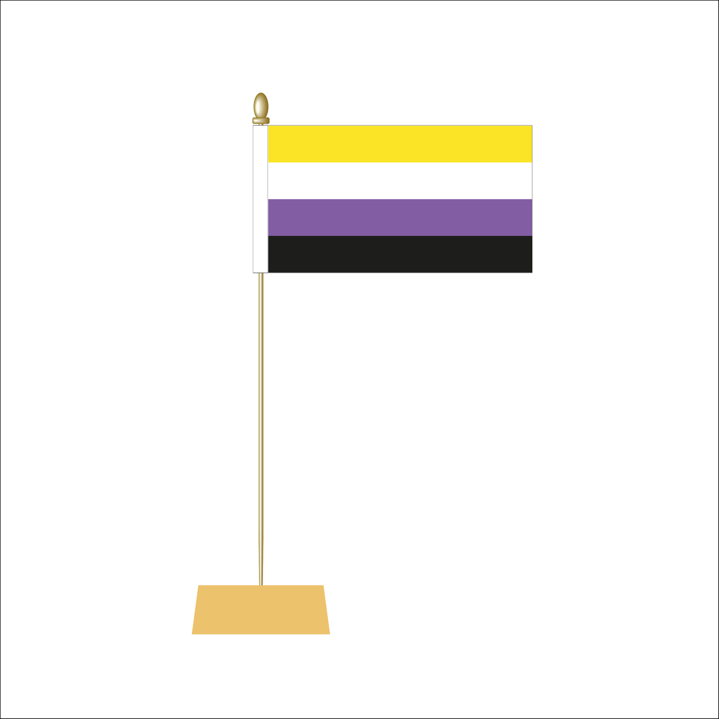 Non Binary Pride Table Flag Flags And Flagpoles 