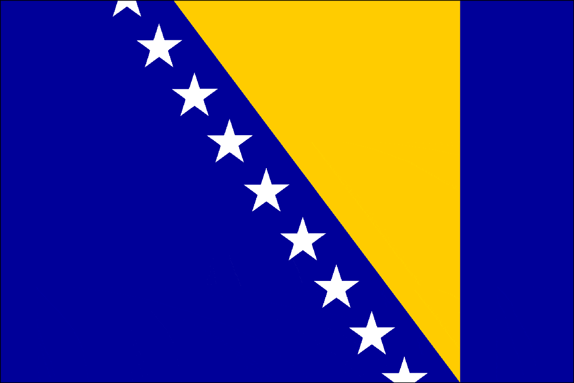 Printed Bosnia Herzegovina Flags Flags And Flagpoles   Bosnia 1400x 