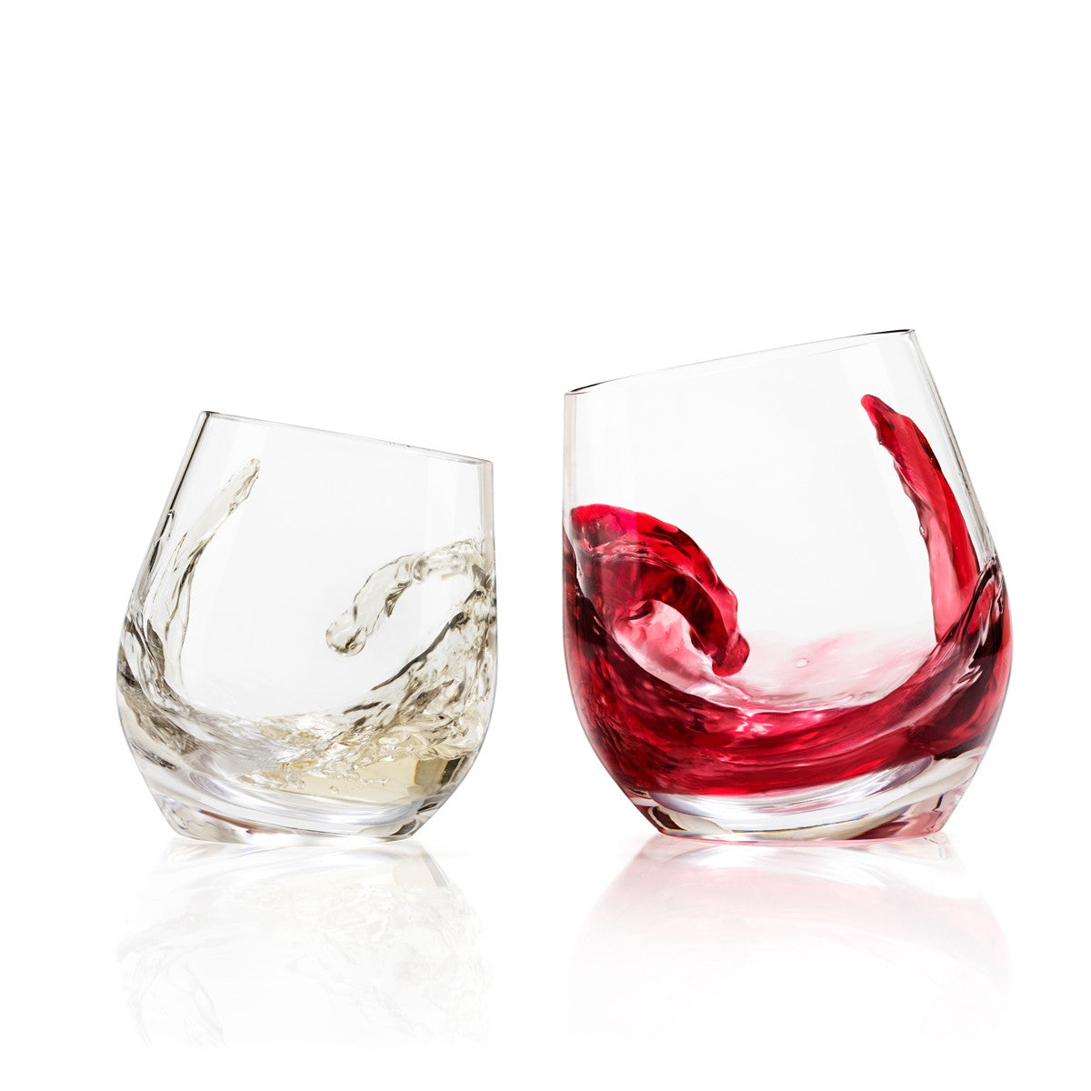 red drinking glass sets