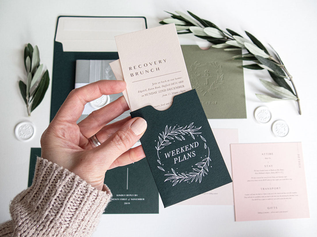 Paperknots Custom Wedding Commission Timeless, Luxurios, Minimalist Stationery Suite | Heirloom Seals