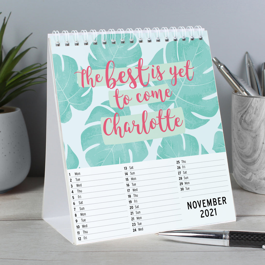 Personalised Motivational Quotes Desk Calendar Gifts24 7 co uk