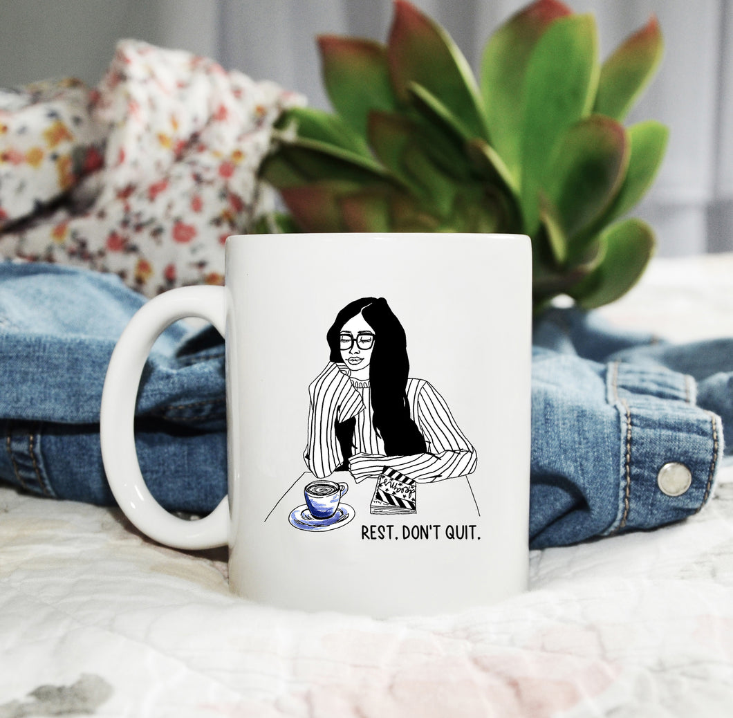 Rest Don't Quit, Coffee Mug