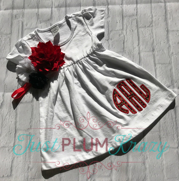 monogram infant clothes