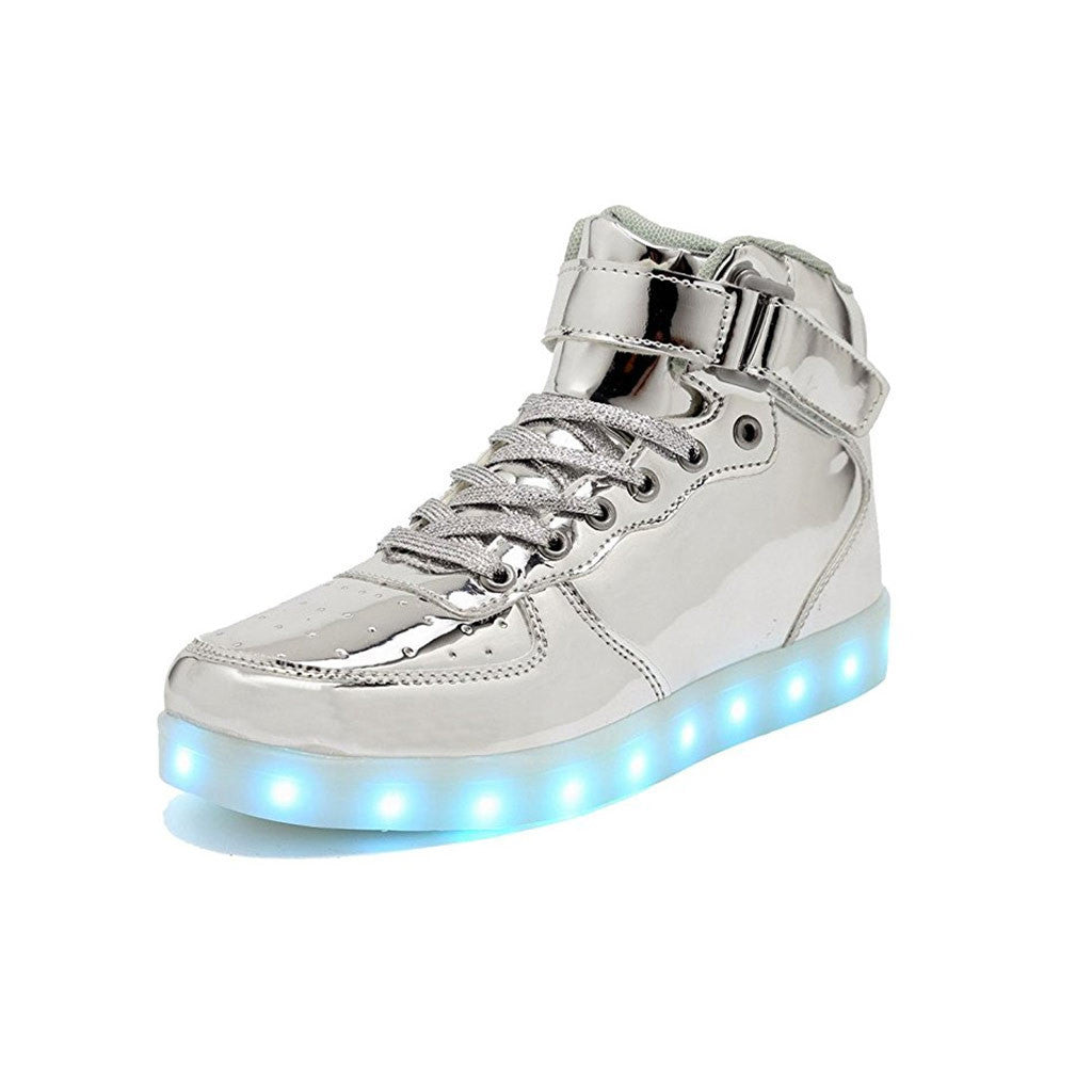 chrome light up shoes