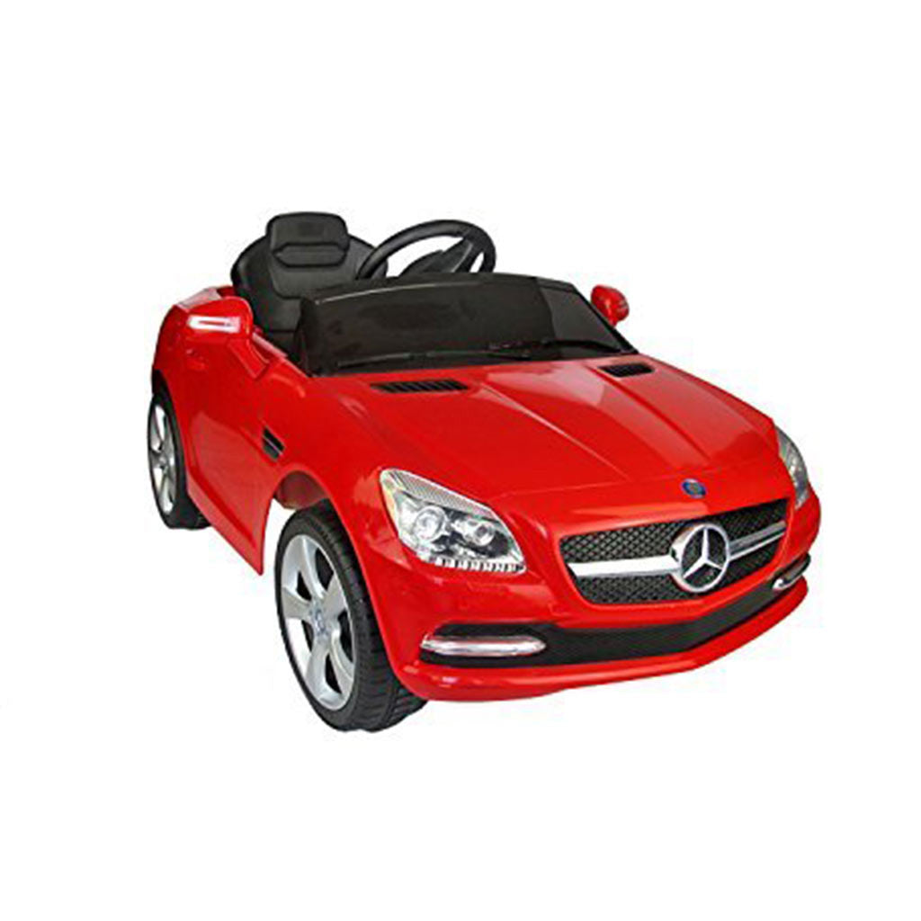 red mercedes ride on car