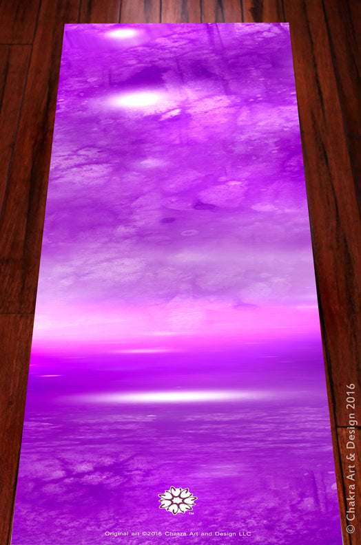 Crown Violet Spiritual Artistic Unique Chakra Yoga Mat