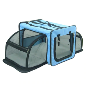 Dog playpen in blue color