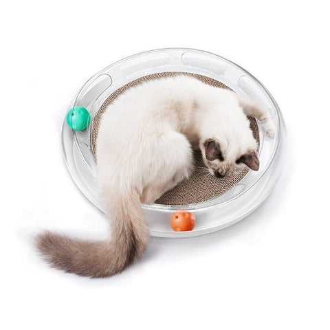 petkit swipe interactive cat scratcher and chaser lounger toy