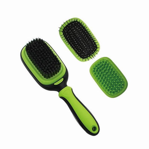 pet-life-conversion-5-in-1-interchangeable-dematting-and-deshedding-bristle-pin-and-massage-grooming-pet-comb