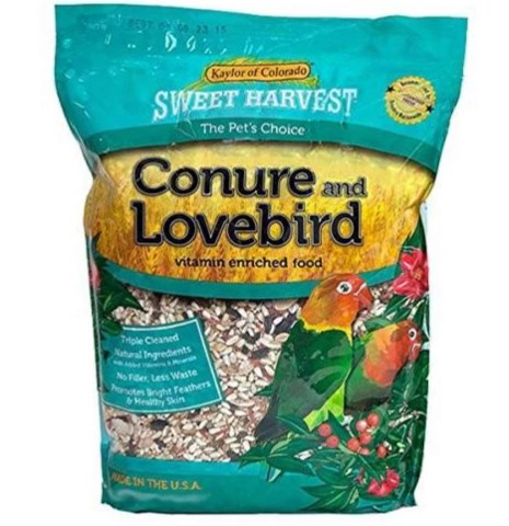 Kaylor of Colorado Conure & Lovebird Sweet Harvest Bird Food - 4 lb Bag